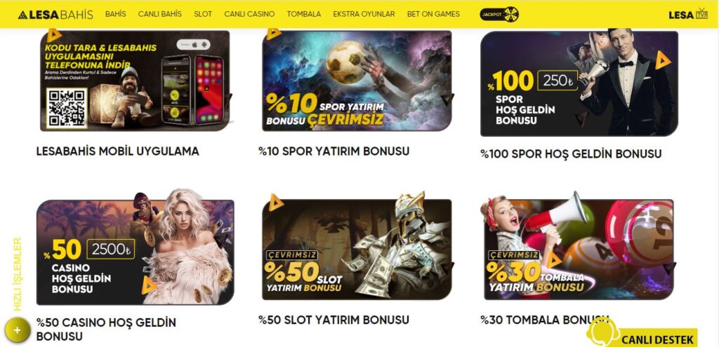 lesabahis bonusları